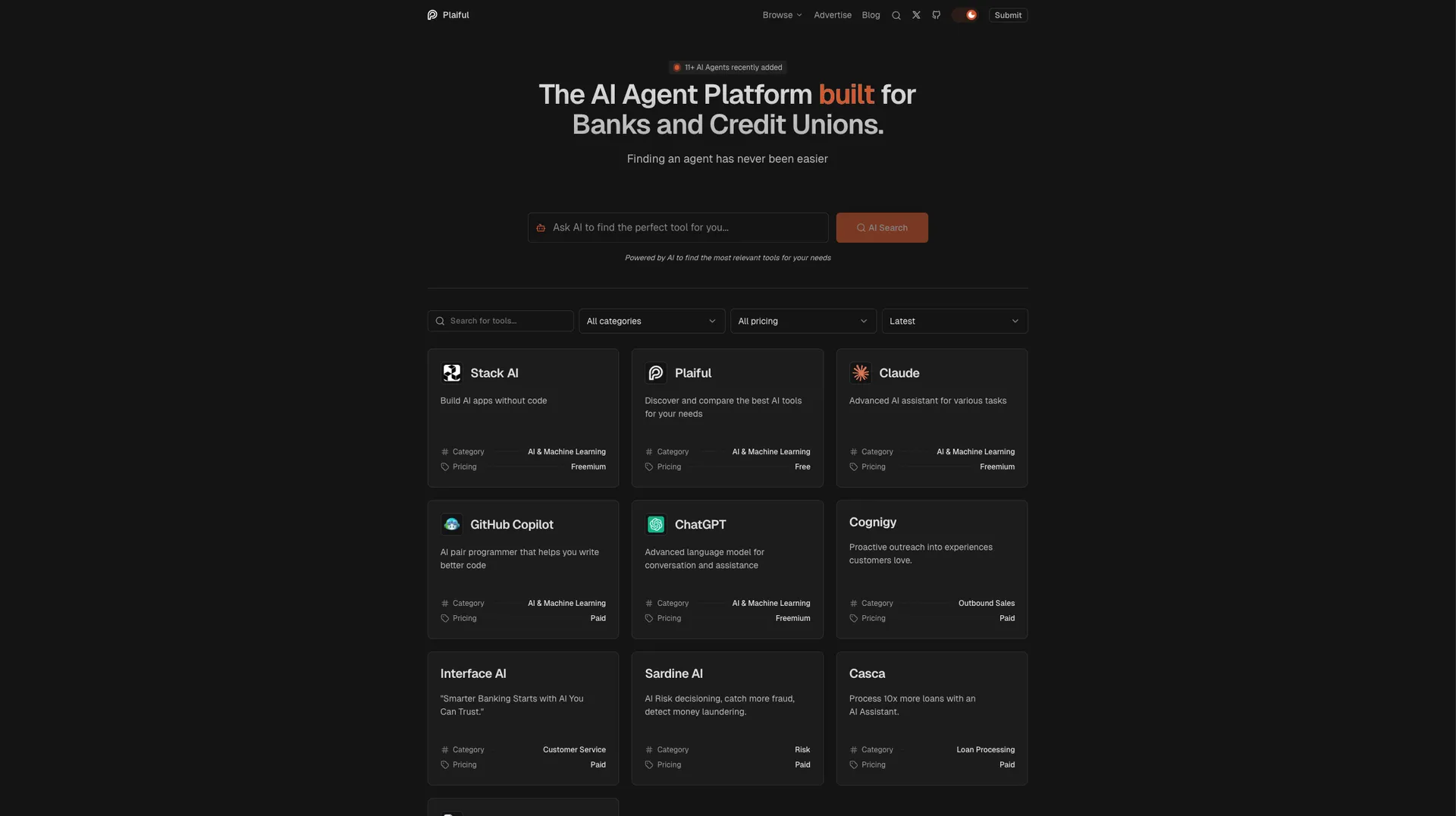 Plaiful - AI Agent Directory preview 2