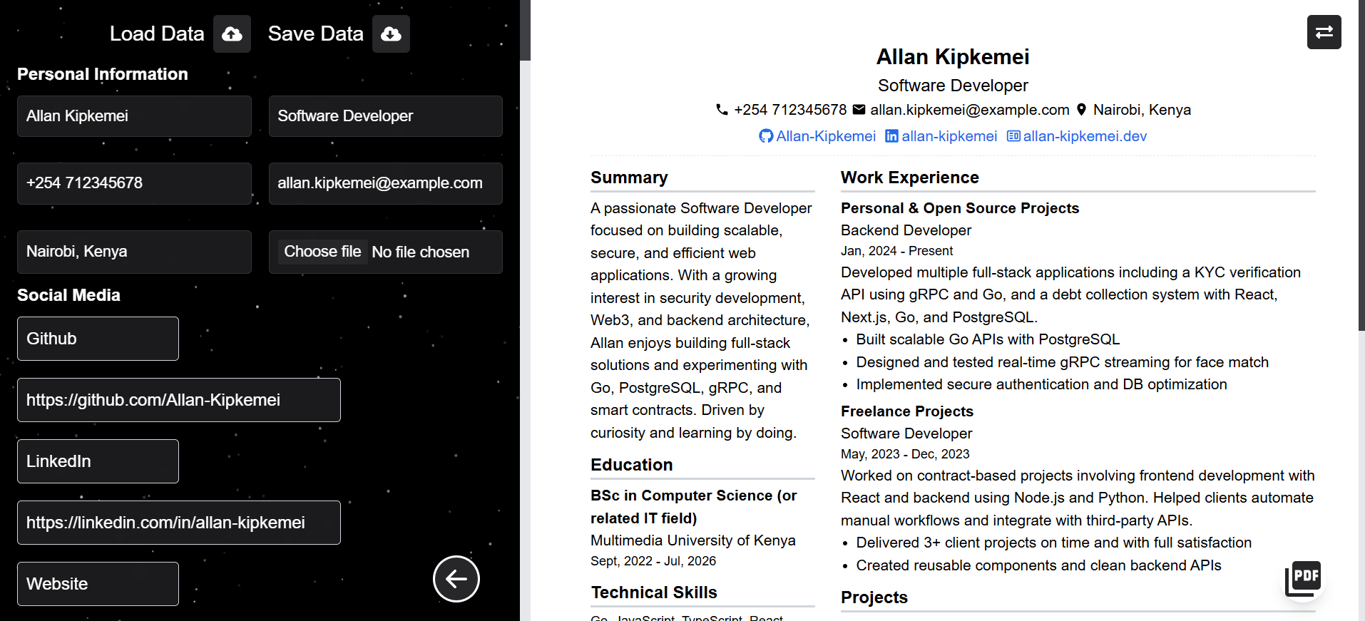 Resume maker preview 4